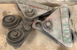 (4) Wright Hoist Division 3 Ton Beam Trollies