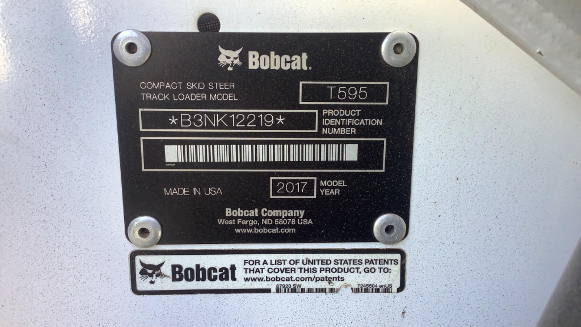 2017 Bobcat Skid Steer T595