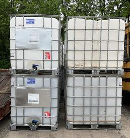 (4) Schutz 275 Gal Chemical Totes