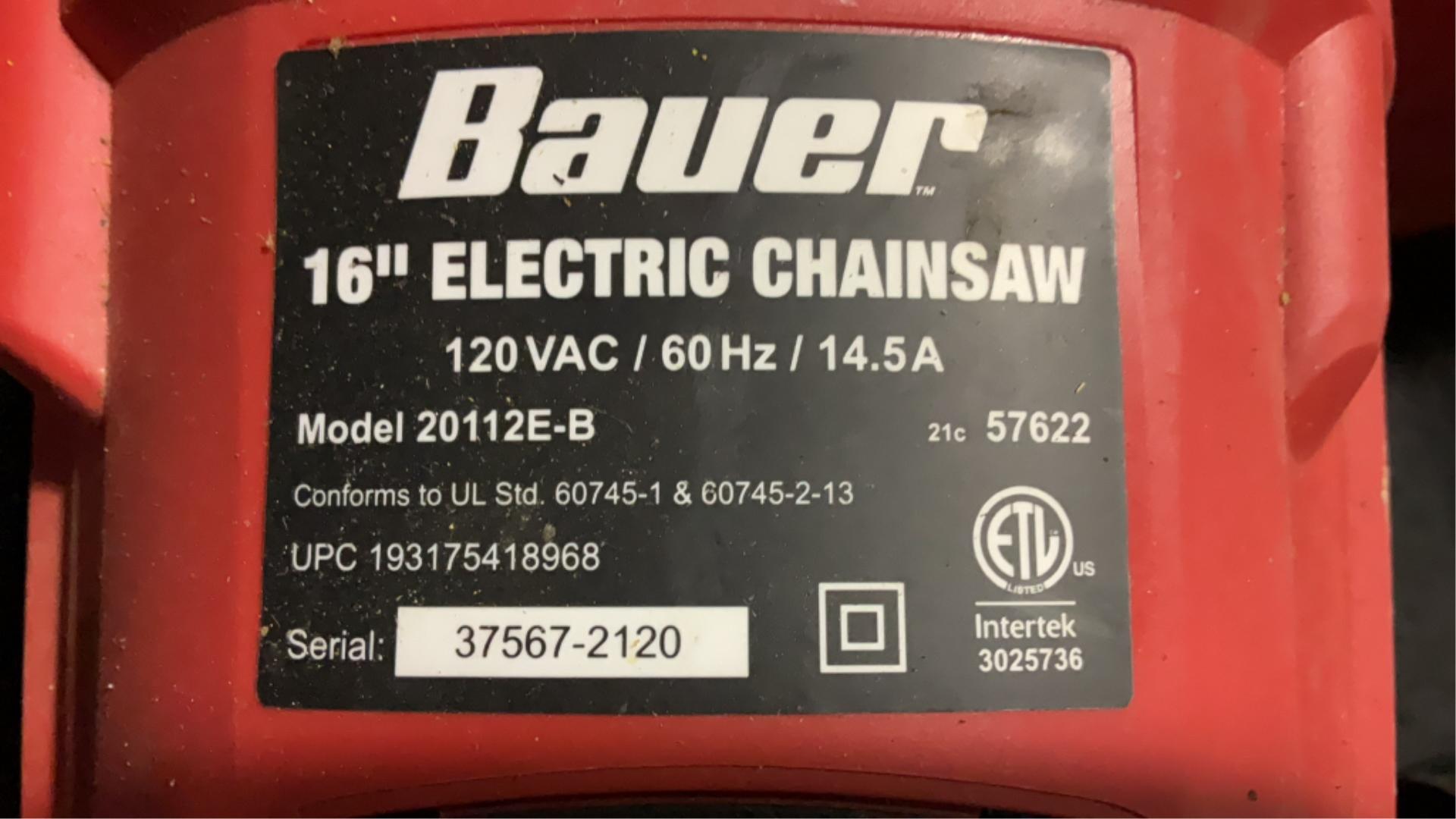 Bauer 16" Electric Chainsaw 20112E-B