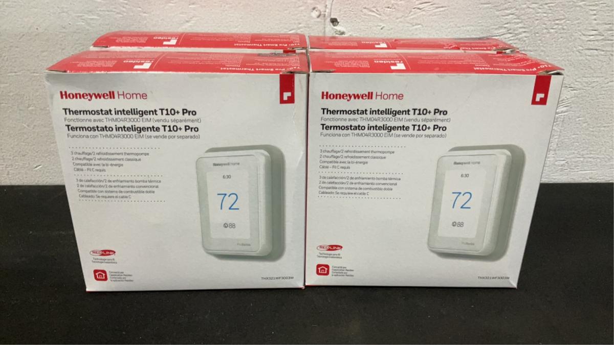 (4) Honeywell Smart Thermostats T10+