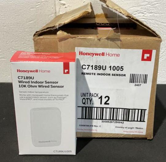 (12) Honeywell Wired Indoor Sensors C7189U