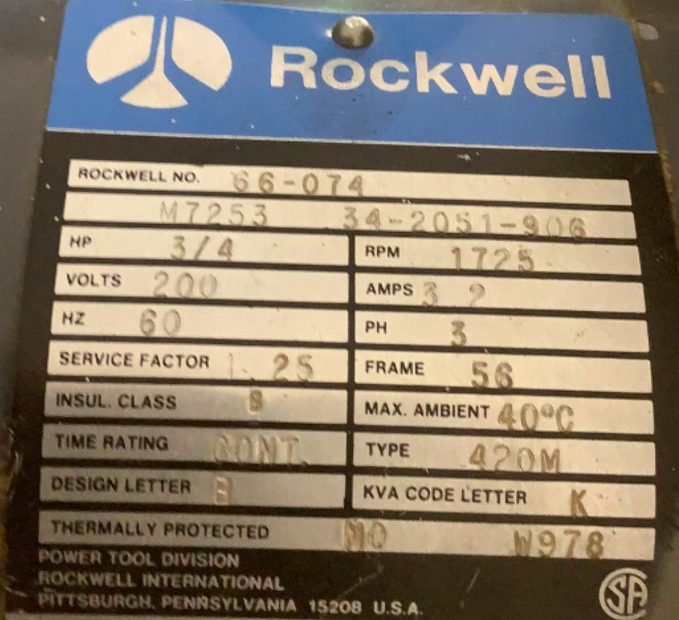 Rockwell 15-655 Drill Press