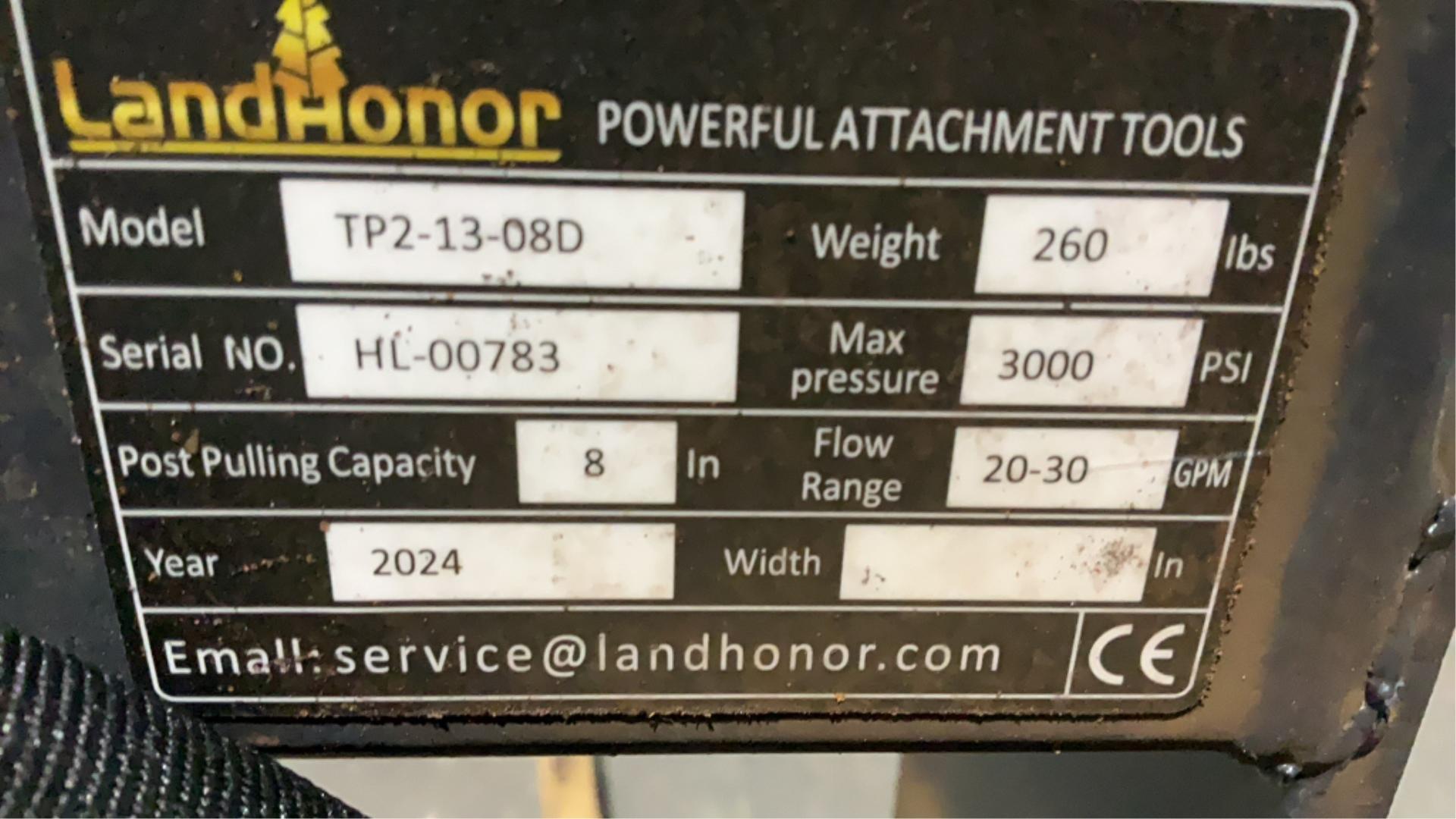 2024 Land Honor Tree Puller Skid Steer Attachment