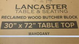 Lancaster 30"x72" Reclaimed Wood Butcher Block 349