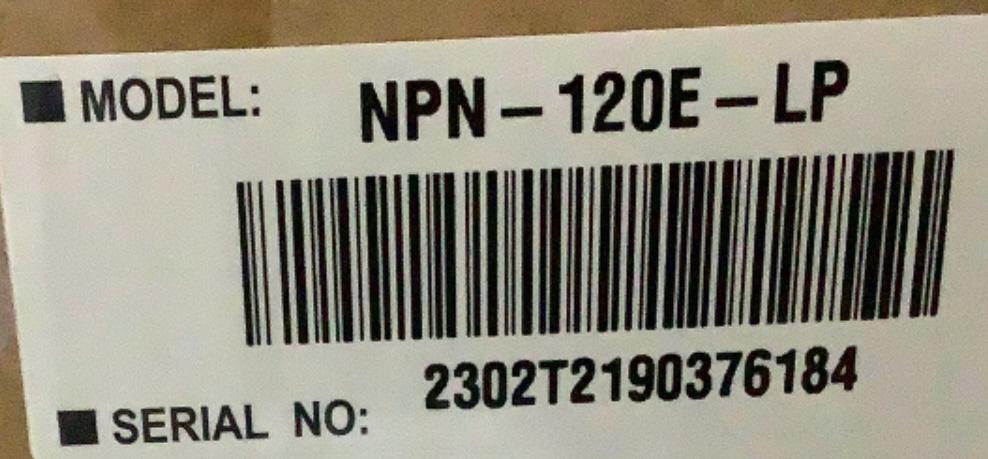 Navien Tankless Gas Water Heater NPN-120E-LP