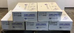 (5) Inteplast Group 150 Ct 56 Gallon Can Liners S4