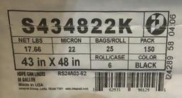(5) Inteplast Group 150 Ct 56 Gallon Can Liners S4