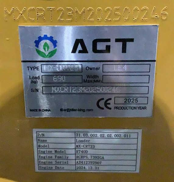 *NEW* 2025 AGT Gas Powered Mini Skid Steer MX-CRT2