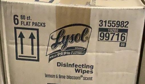 (66) Lysol 80ct Disinfectant Wipes