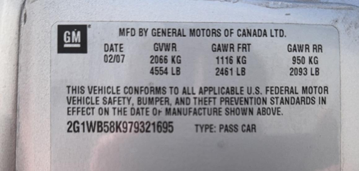 2007 Chevrolet Impala LS FWD