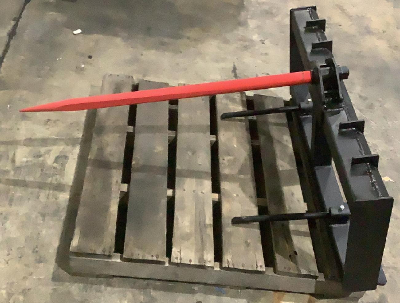 Bale Spear Skid Steer Attachment