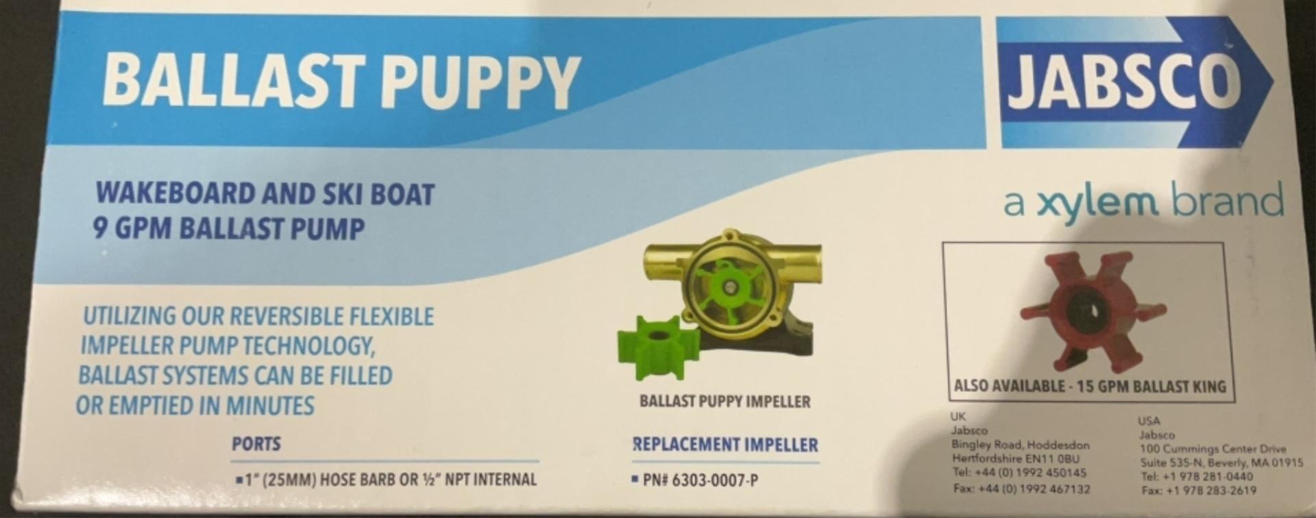 Jabsco 9 GPM Ballast Pump