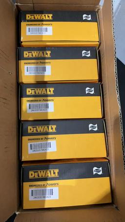 (5) DeWalt 100ct 1/4"x5" Hex Washer Screws