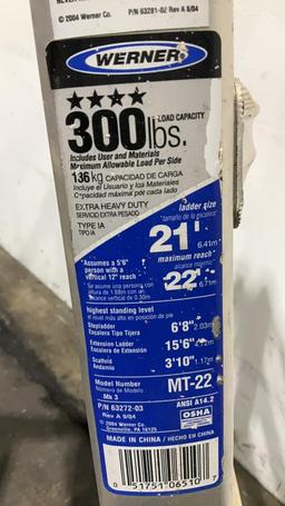 Werner 21' Aluminum Multi-Positional Ladder