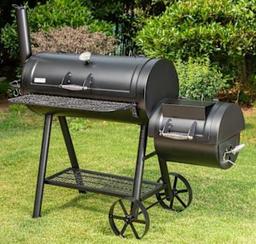 Captiva Designs 16" Offset Charcoal Smoker E02GR01