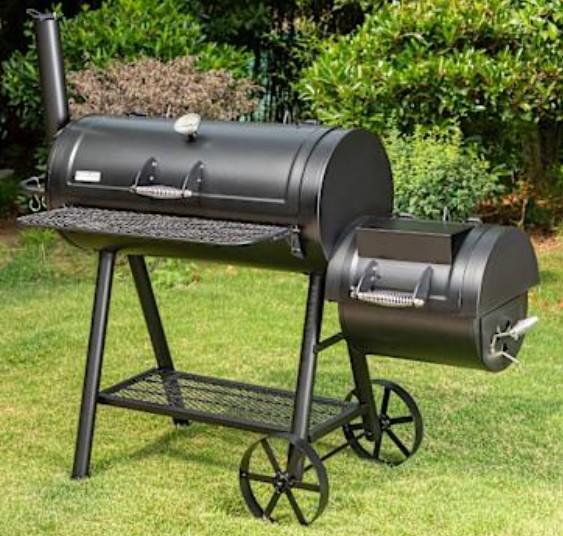 Captiva Designs 16" Offset Charcoal Smoker E02GR01