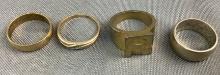 (4) Assorted Rings