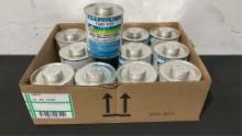 (12) Turf-Tite 32 FL OZ Cans Of Blue PVC Cement