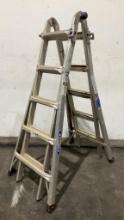 Werner 21' Aluminum Multi-Positional Ladder