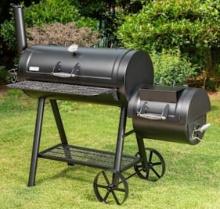 Captiva Designs 16" Offset Charcoal Smoker E02GR01