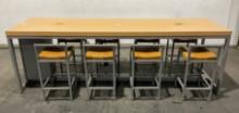 Chargebar Table with Chairs