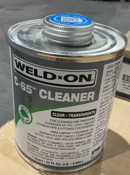 (12) Weld-On 1Qt Cleaner