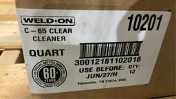 (12) Weld-On 1Qt Cleaner