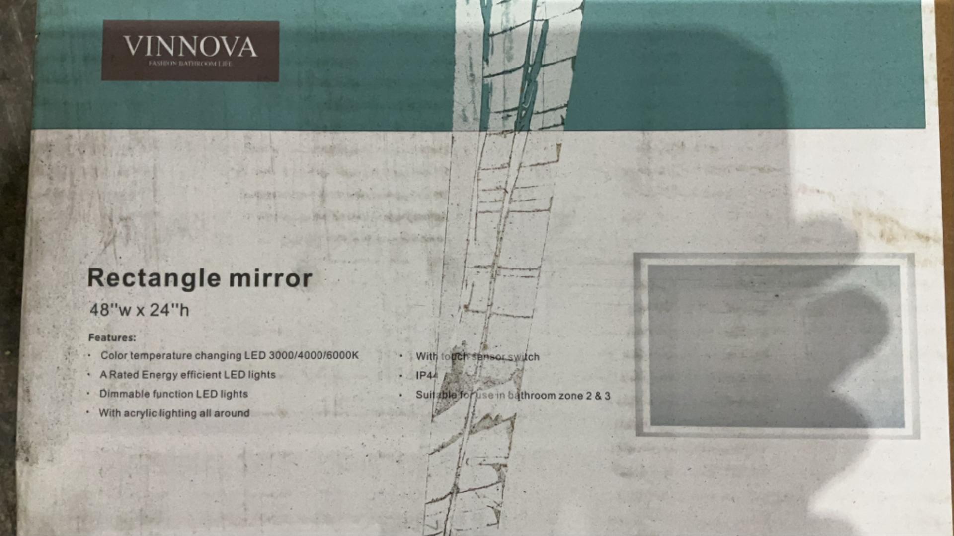 Vinnova 48"x24" LED Mirror