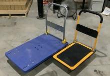 (2) Folding Flat Carts OFFSITE