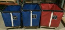 (3) Uline Vinyl Basket Trucks OFFSITE