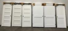 (6) Assorted Interior Wooden Doors w/ Frames