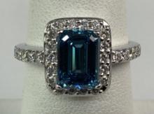 $11,600 14kt White Gold Diamond Ring