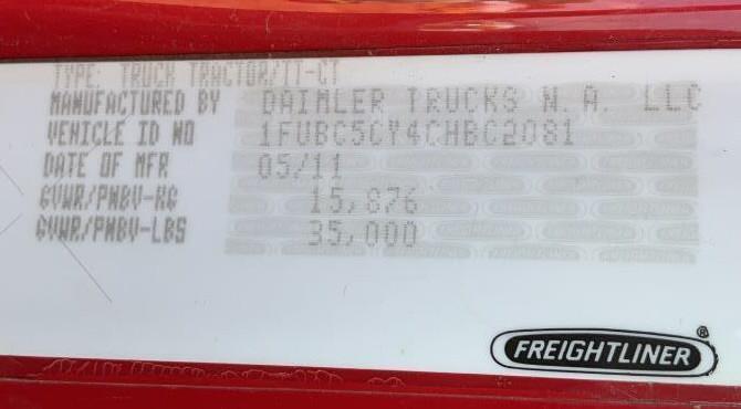 2012 Freightliner M2 112 Dump Truck 4X2