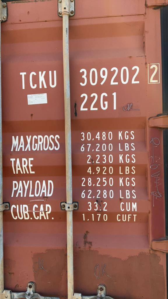 2007 CIMC 20’ Shipping Container