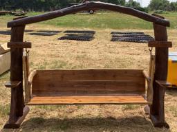 Wooden Bench Swing