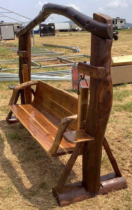 Wooden Bench Swing