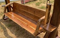 Wooden Bench Swing