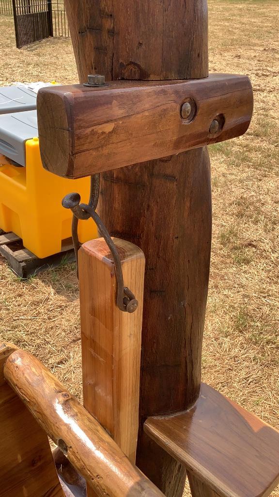 Wooden Bench Swing