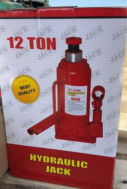 12T Hydraulic Jack & Booster Cable