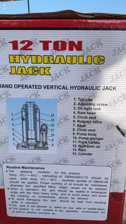 12T Hydraulic Jack & Booster Cable