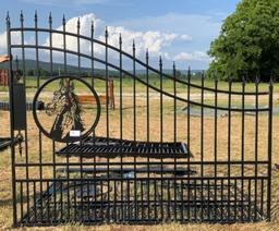 16’ Metal Driveway Gate