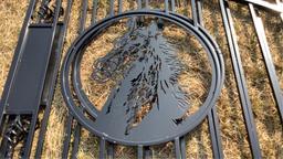 16’ Metal Driveway Gate