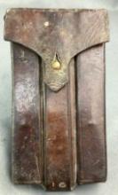 WWII MP34 Magazine Pouch; Leather 9mm