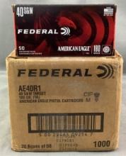 (1000) Rnds Federal 40 S&W Ammo