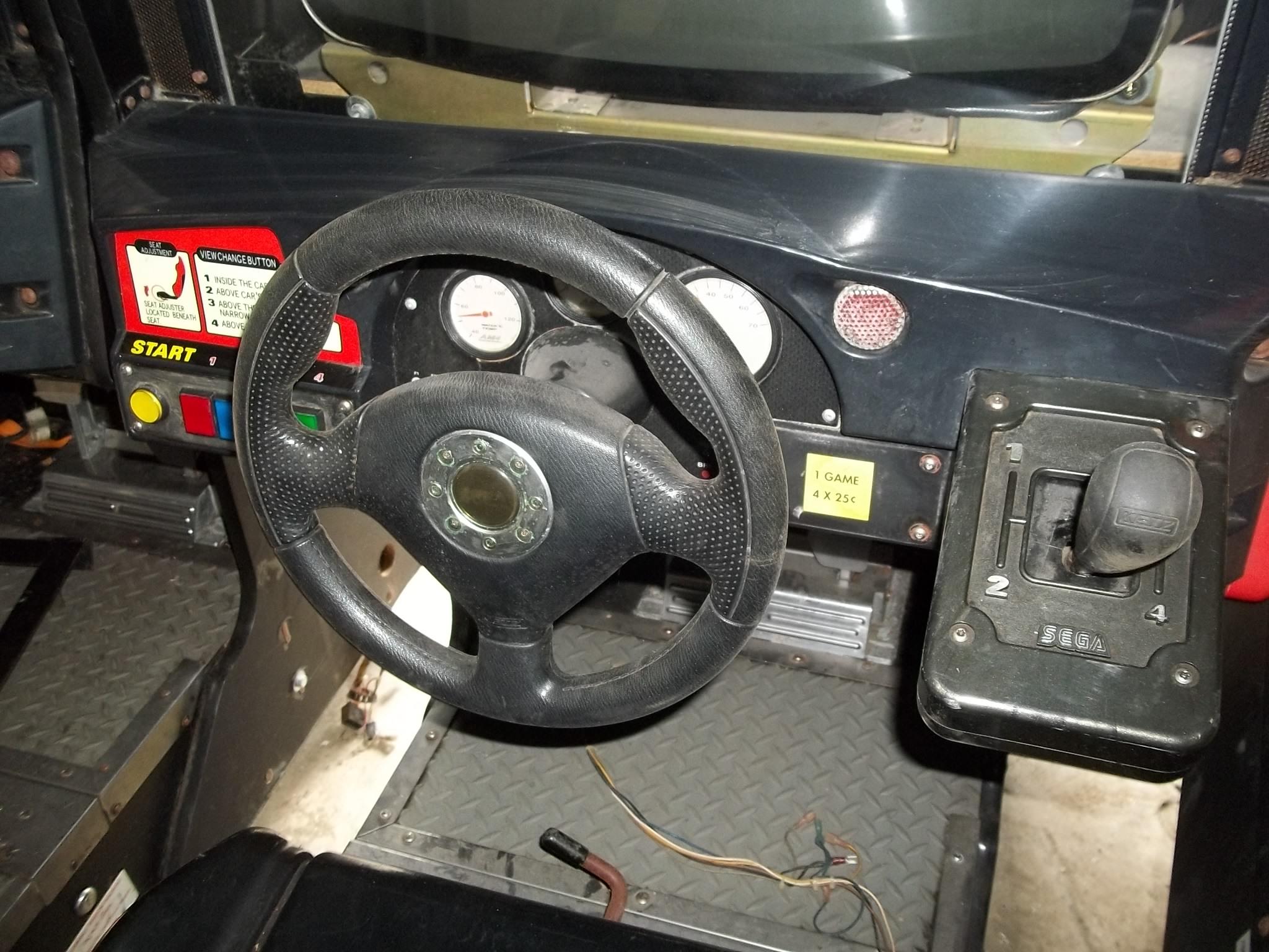 Dual Sega Super GT Driving Arcade Game