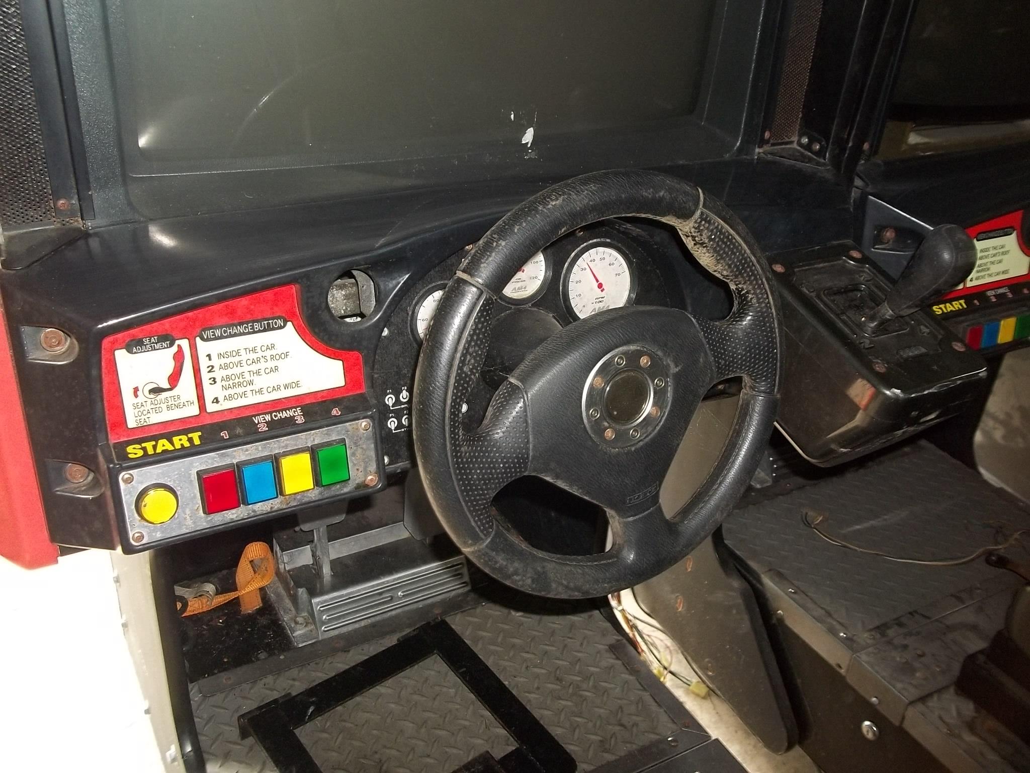 Dual Sega Super GT Driving Arcade Game