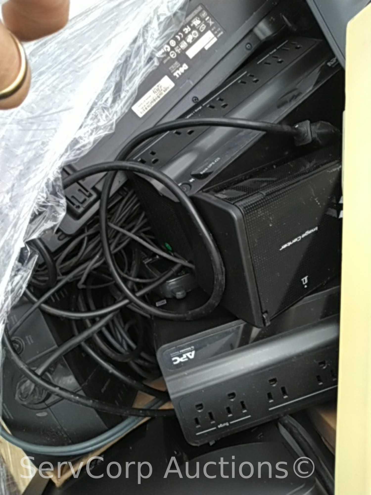 Lot on 2 Pallets of Various UPS, Scanner, Cisco Phones, etc