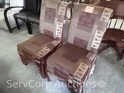 Lot of 2 high back chairs