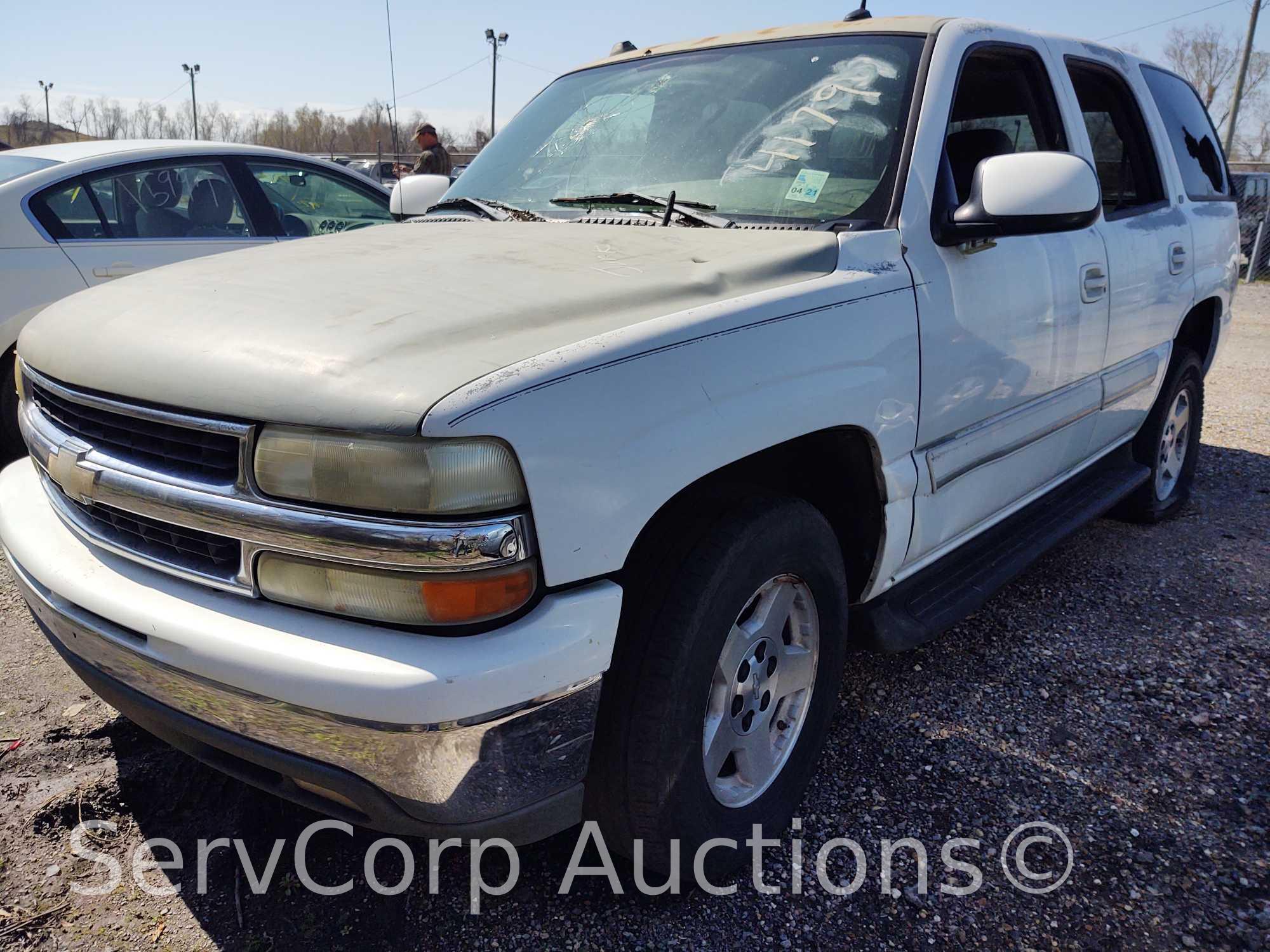 2004 Chevrolet Tahoe Multipurpose Vehicle (MPV), VIN # 1GNEC13Z14J237228